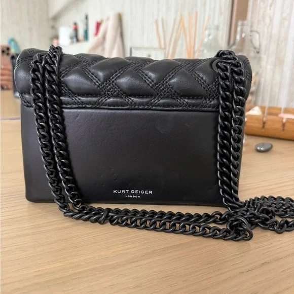 Kurt Geiger Black Kensington Quilted Women's Bag - Picture 2 of 4